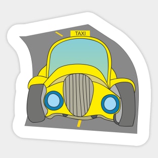 Yellow taxi Sticker